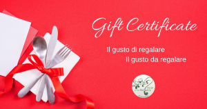 Gift Certificate - Regala il gusto